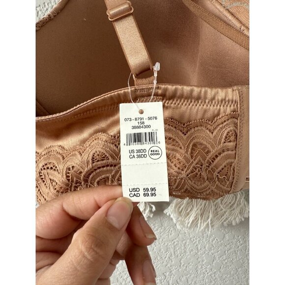 Aerie Show Off Balconette Rooftop Garden Lace Bra Beach Dune Lace Romantic NWT - Picture 6 of 8